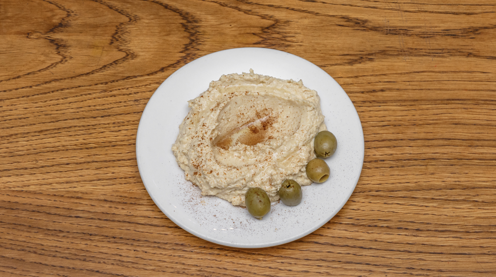Hummus with olives